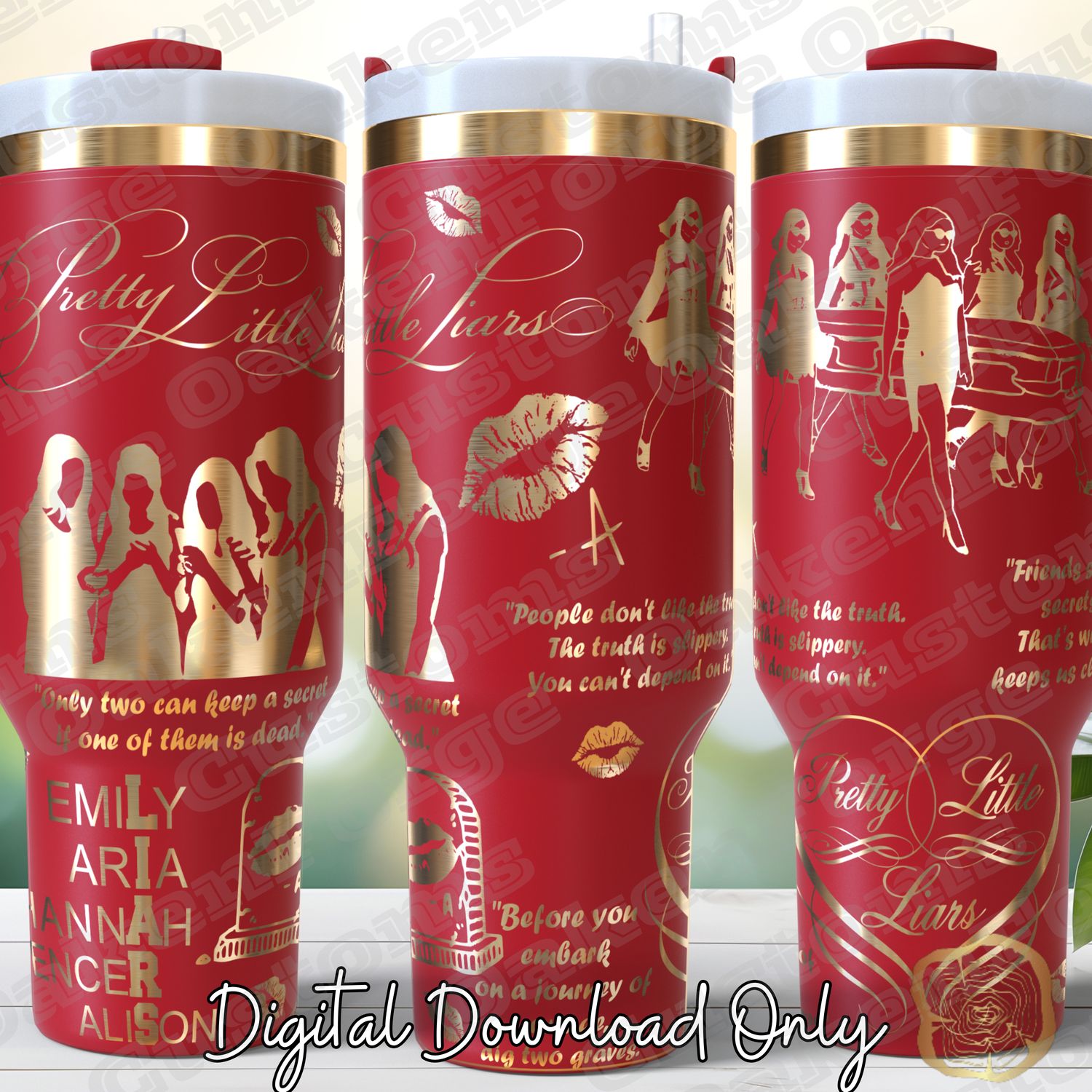 Pretty Little Liars Full 40oz Tumbler SVG File