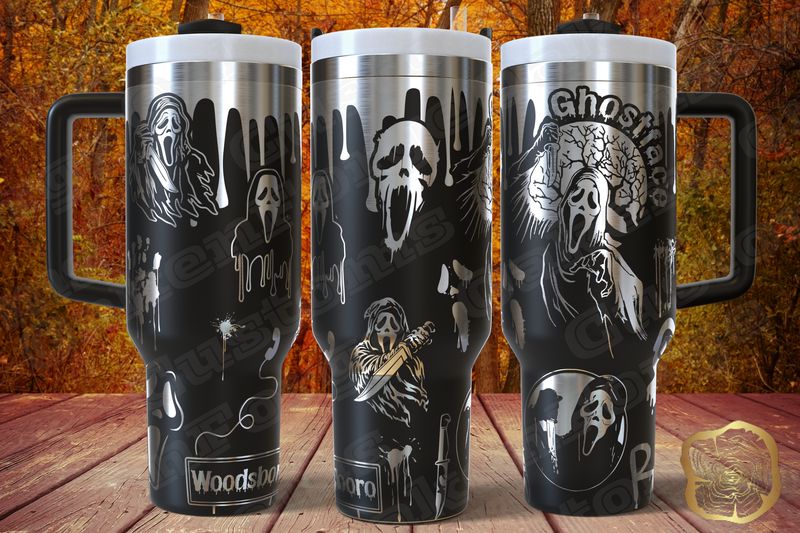 Ghostface Full 40oz Tumbler SVG File