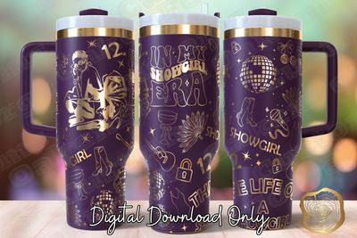 Showgirl 40oz Tumbler SVG File