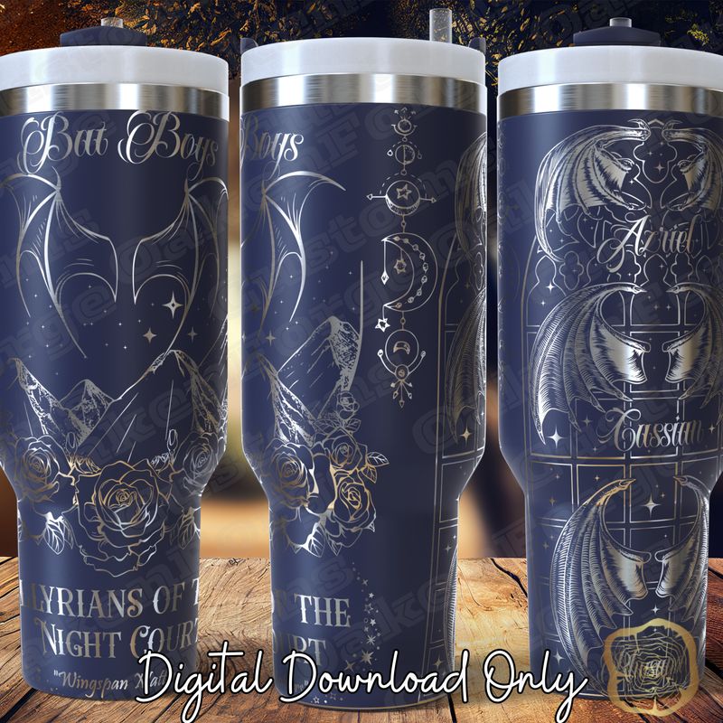 Bat Boys Night Court 40oz Tumbler wrap SVG file