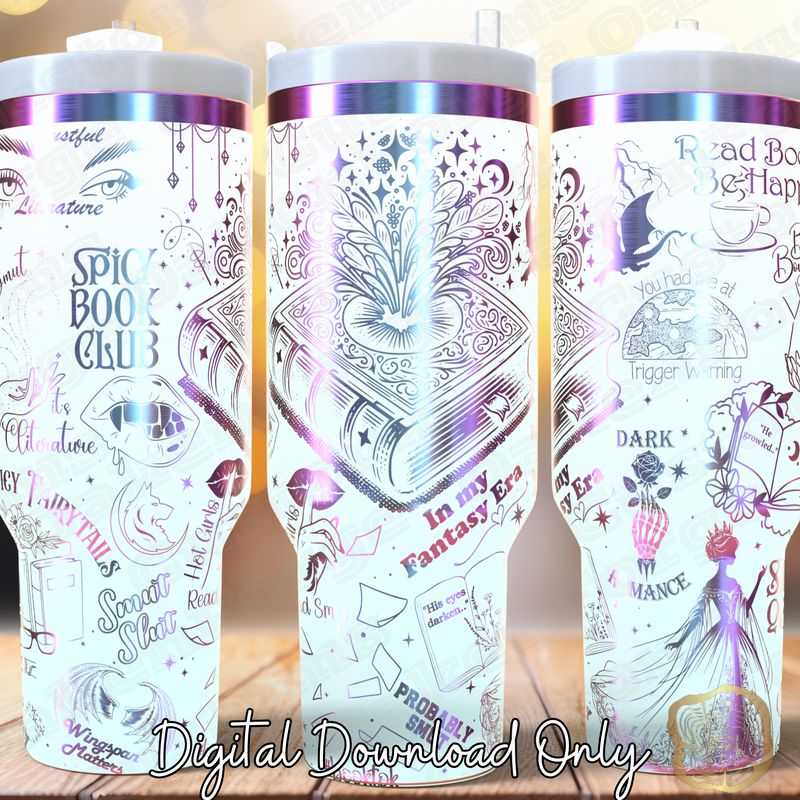 Book SMUT 40oz Tumbler SVG File