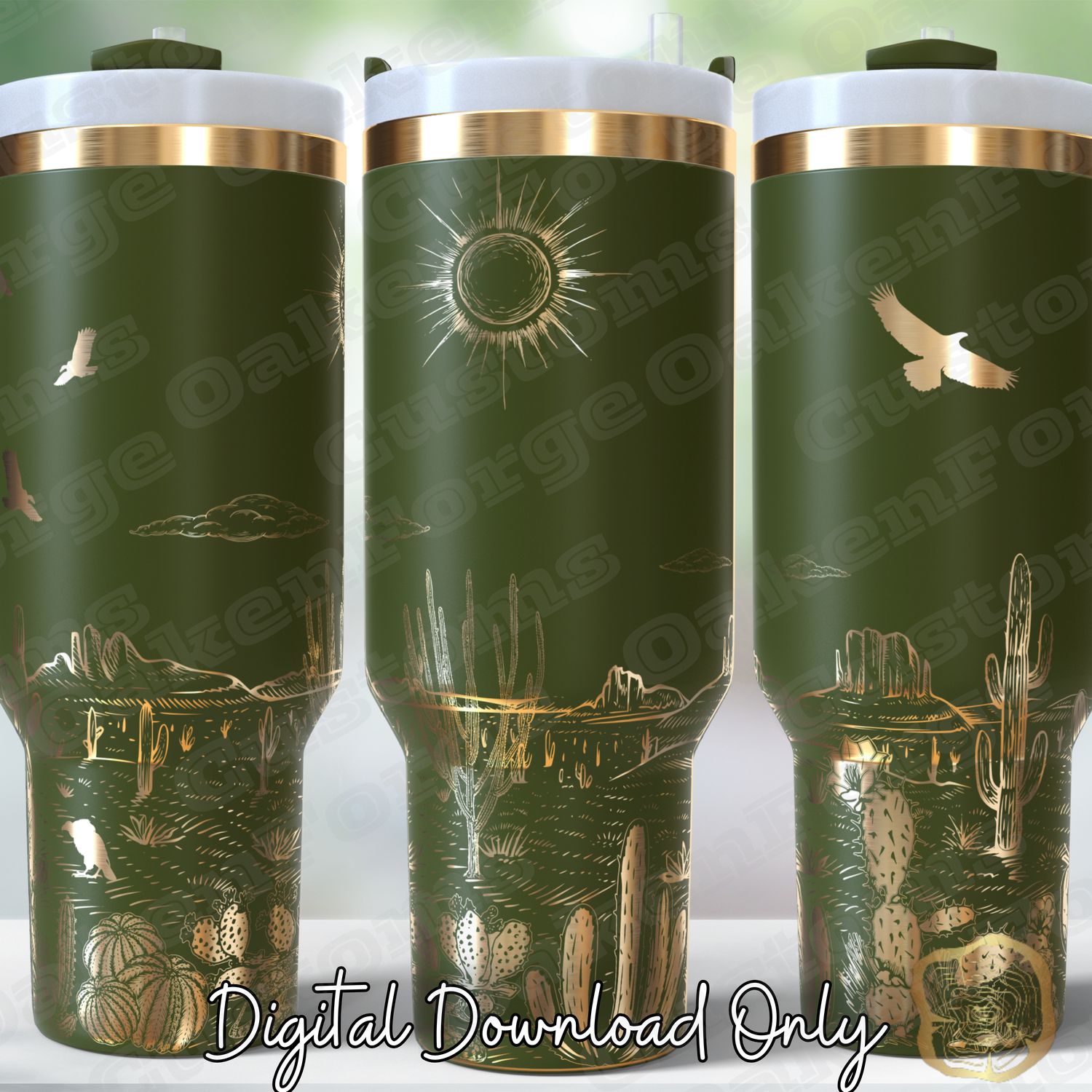 Desert Full Wrap 40oz Tumbler SVG File