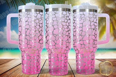 Crackle Seamless 40oz Full Wrap Tumbler SVG File