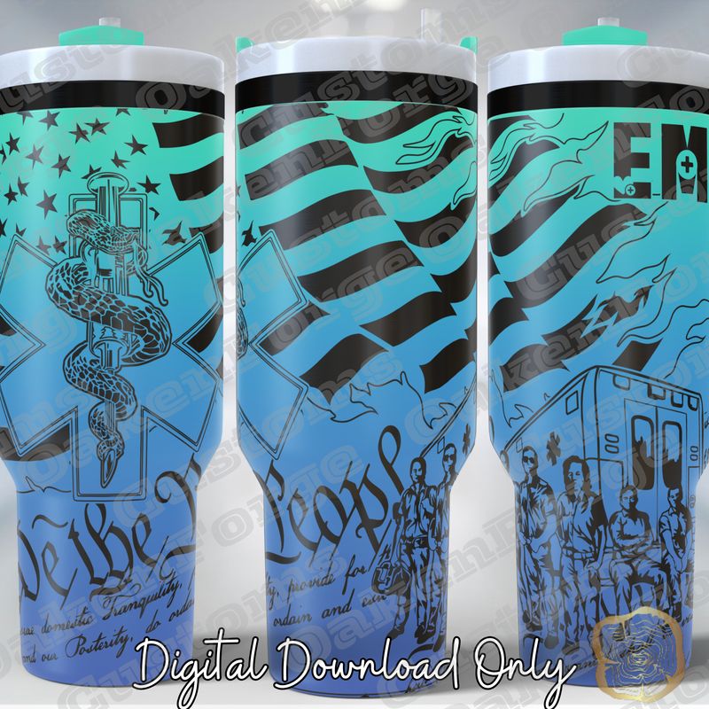 EMS 40oz Full Tumbler SVG File