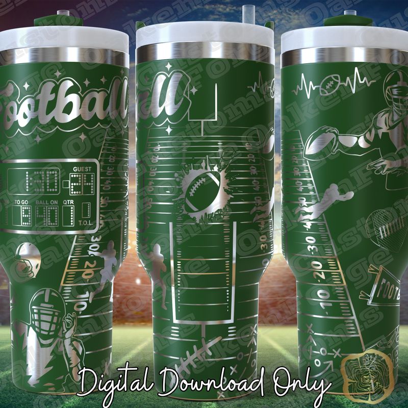 Football 40oz Tumbler wrap SVG File