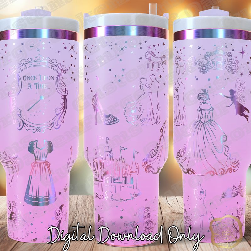 Once Upon A Time 40oz Full Wrap Tumbler SVG File