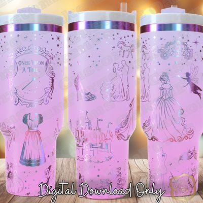 Once Upon A Time 40oz Full Wrap Tumbler SVG File
