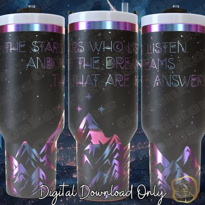 To the Stars 40oz Tumbler wrap SVG file