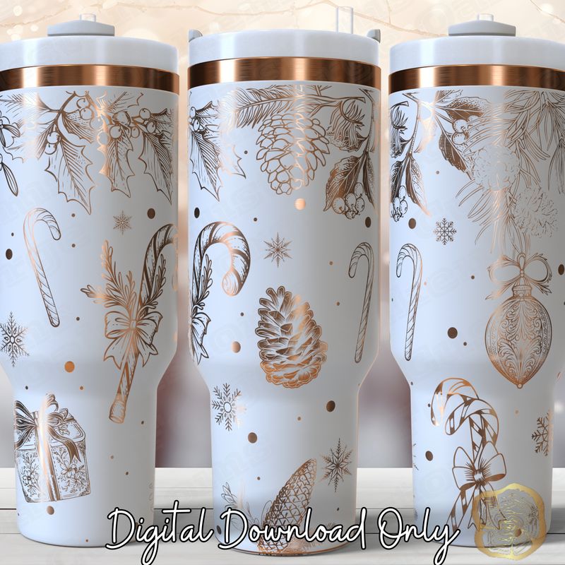 Winter Time 40oz Full Wrap Tumbler SVG File
