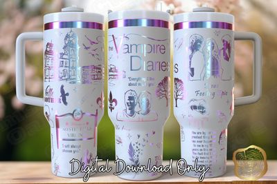 Vampire Diaries 40oz Tumbler SVG File