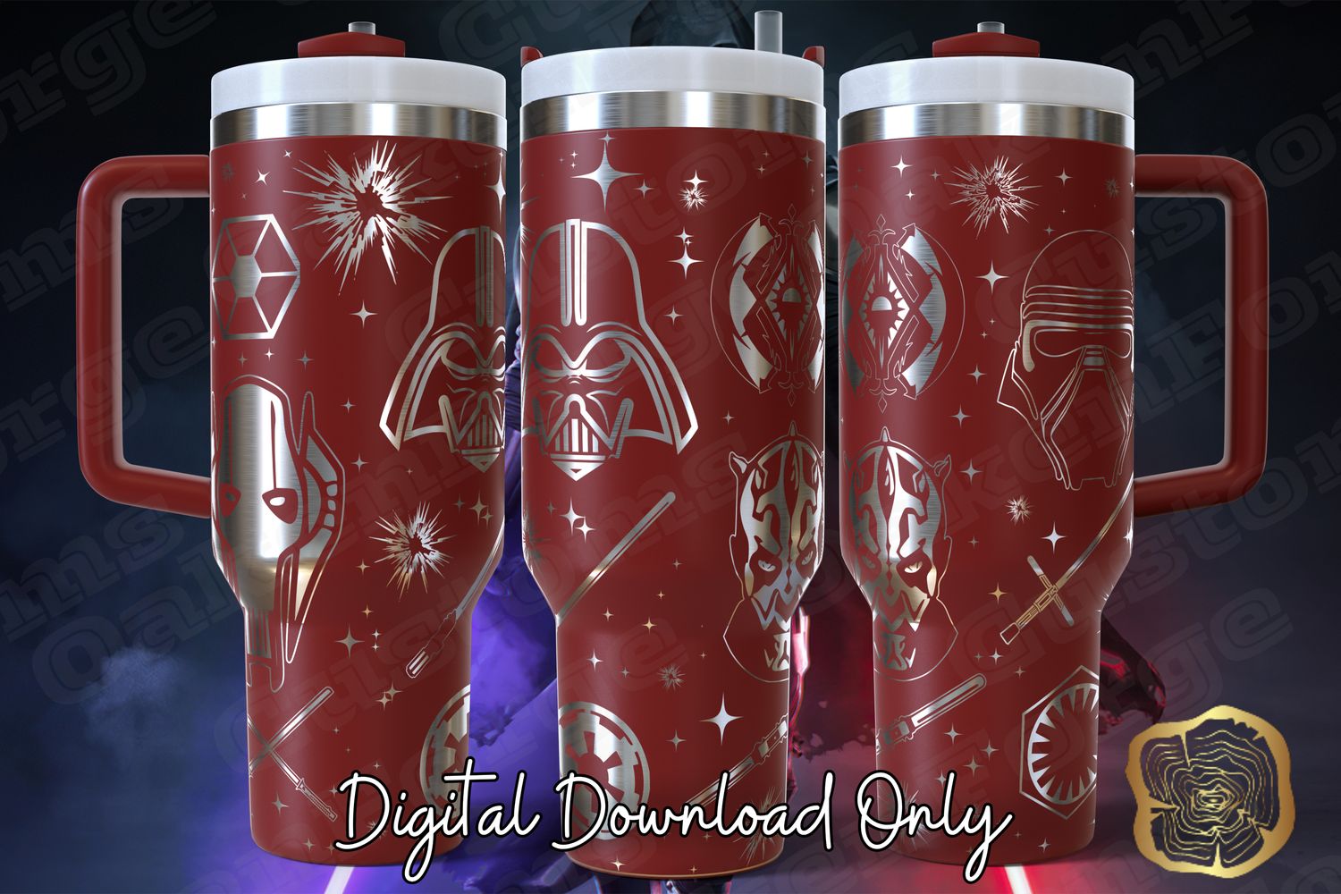 DarkSide, Star Wars, 40oz Tumbler Full Wrap SVG File