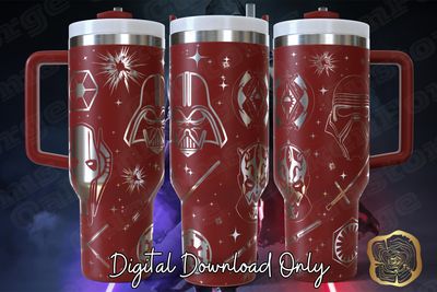 DarkSide, Star Wars, 40oz Tumbler Full Wrap SVG File