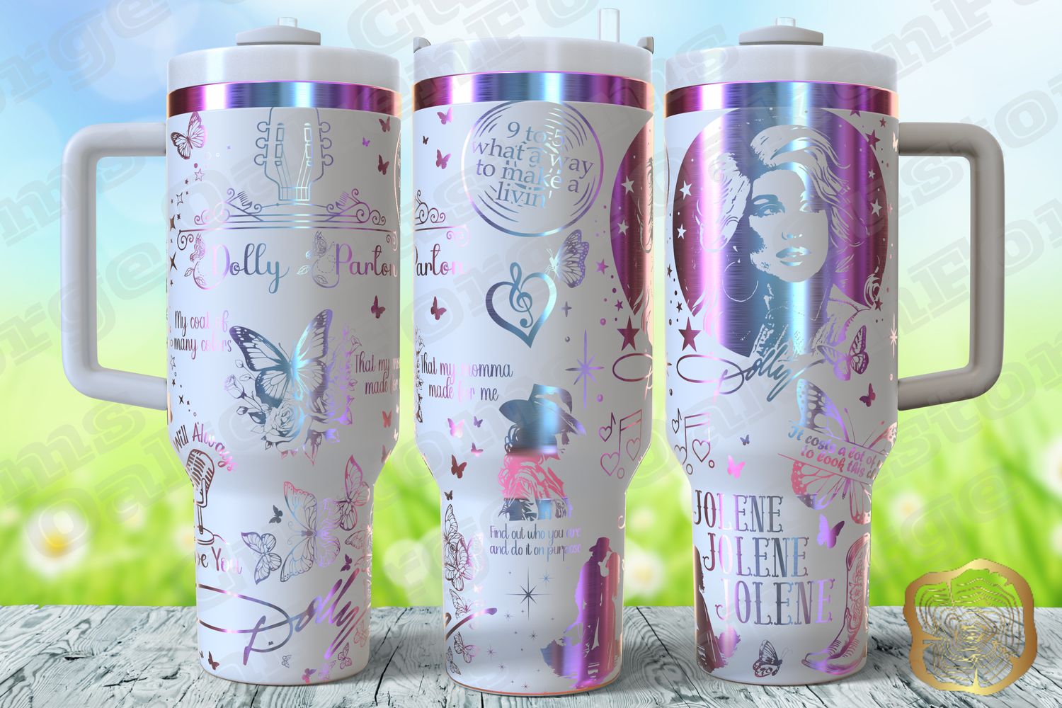 Dolly Parton Full 40oz Tumbler SVG File