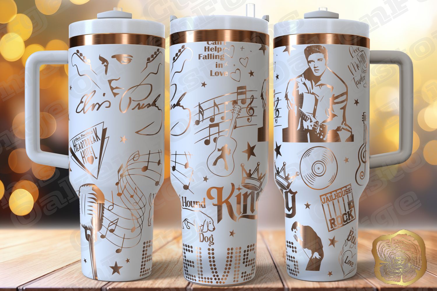 Elvis Full 40oz Tumbler SVG File