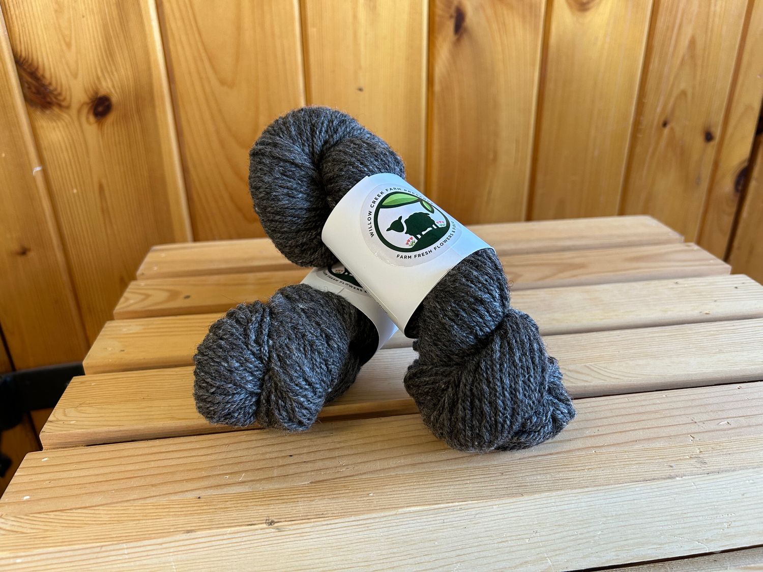 3 Ply Worsted "Slubby Gray"