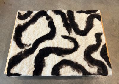 Felted Wool Pet Bed – Abstract Swirl