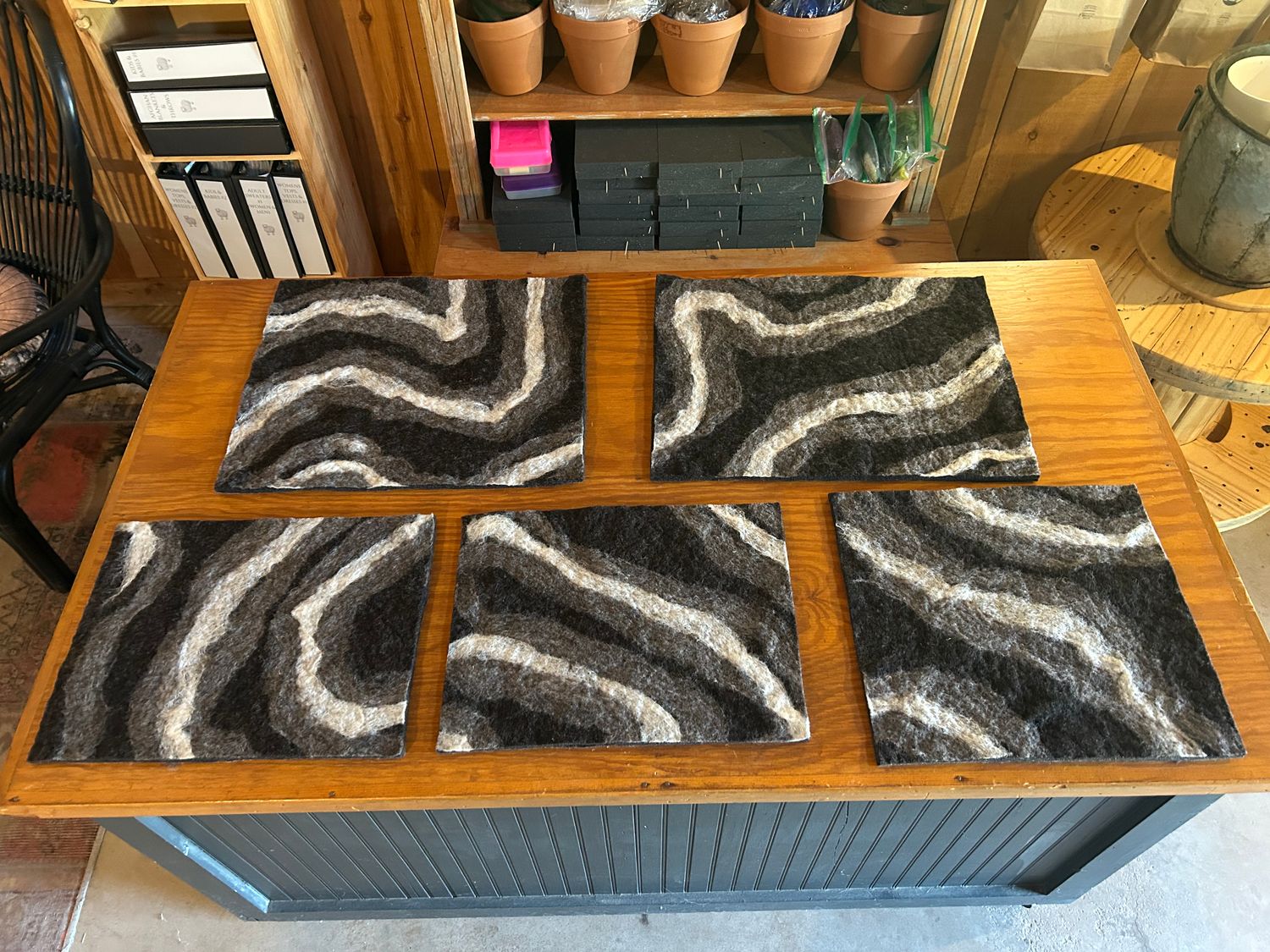 Reversible Felted Wool Mat – Various Sizes
