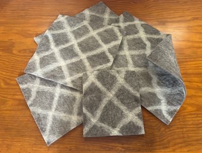 Felted Wool Mat with Lattice – Various Sizes