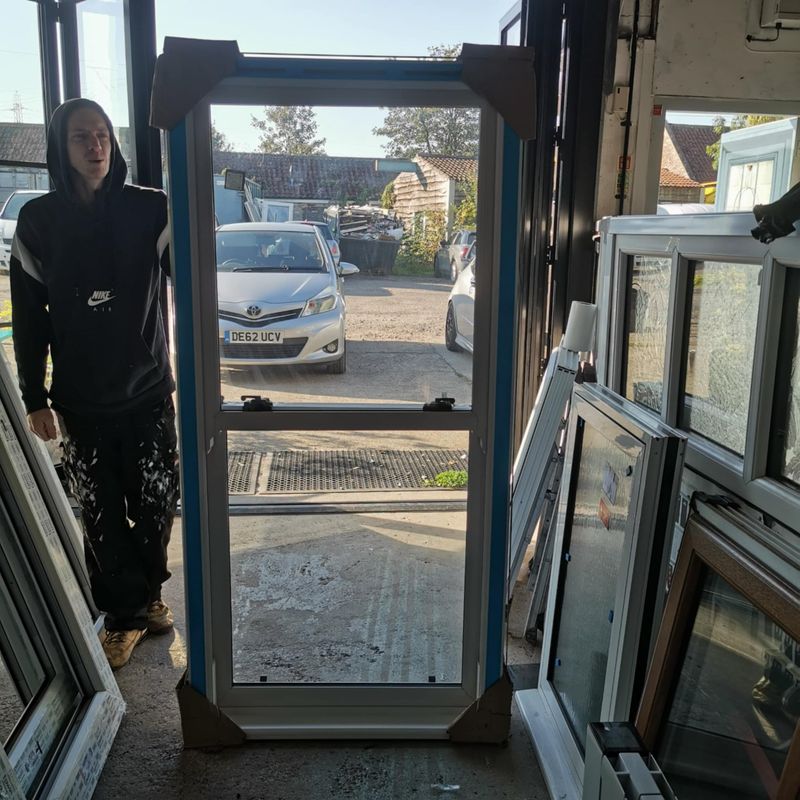 WHITE PVC Box Sash Frames * 3 No. WHITE PVC Box Sash Frames * 3 No.