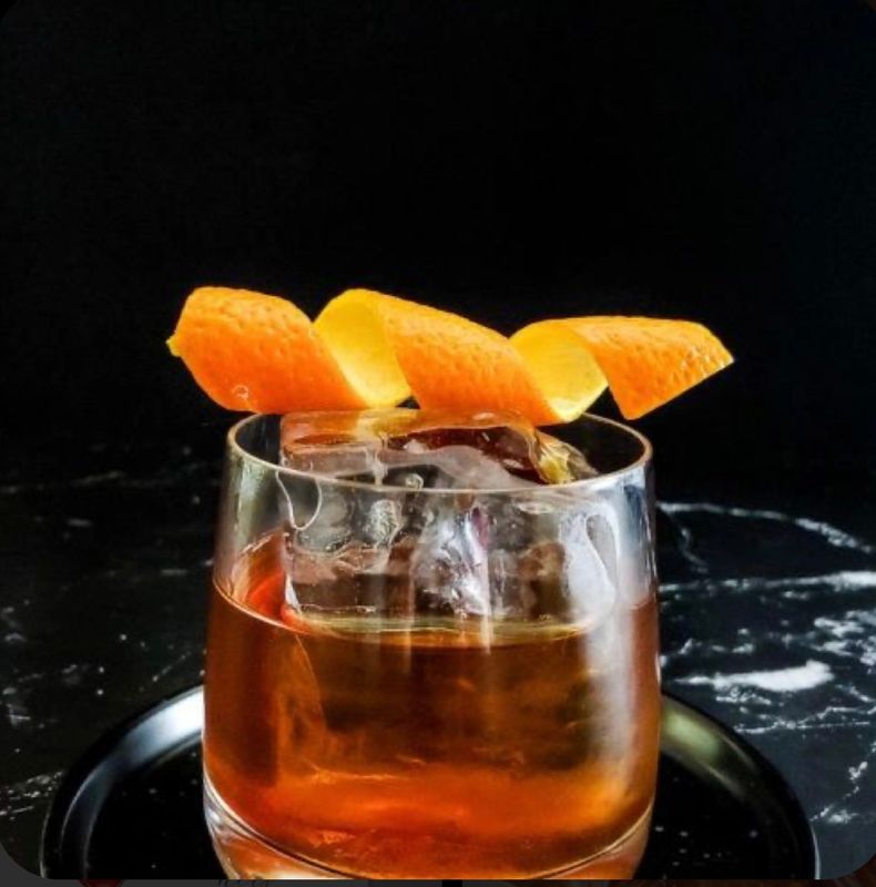 Orange old fashion