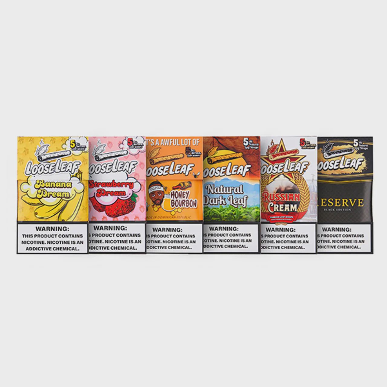 Loose Leaf Wraps (5 pc)-(8 Count)-(1 UNIT)