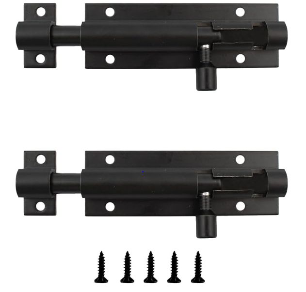 Barrel Bolt Set -(Sliding Bolt Gate Latch) -(1 UNIT)