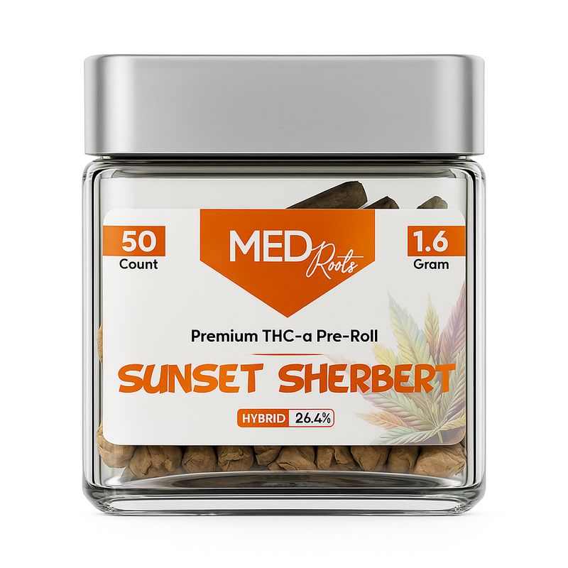 MED Roots THC-A Infused Pre-Rolls-(50 COUNT JARS)-(1 UNIT)