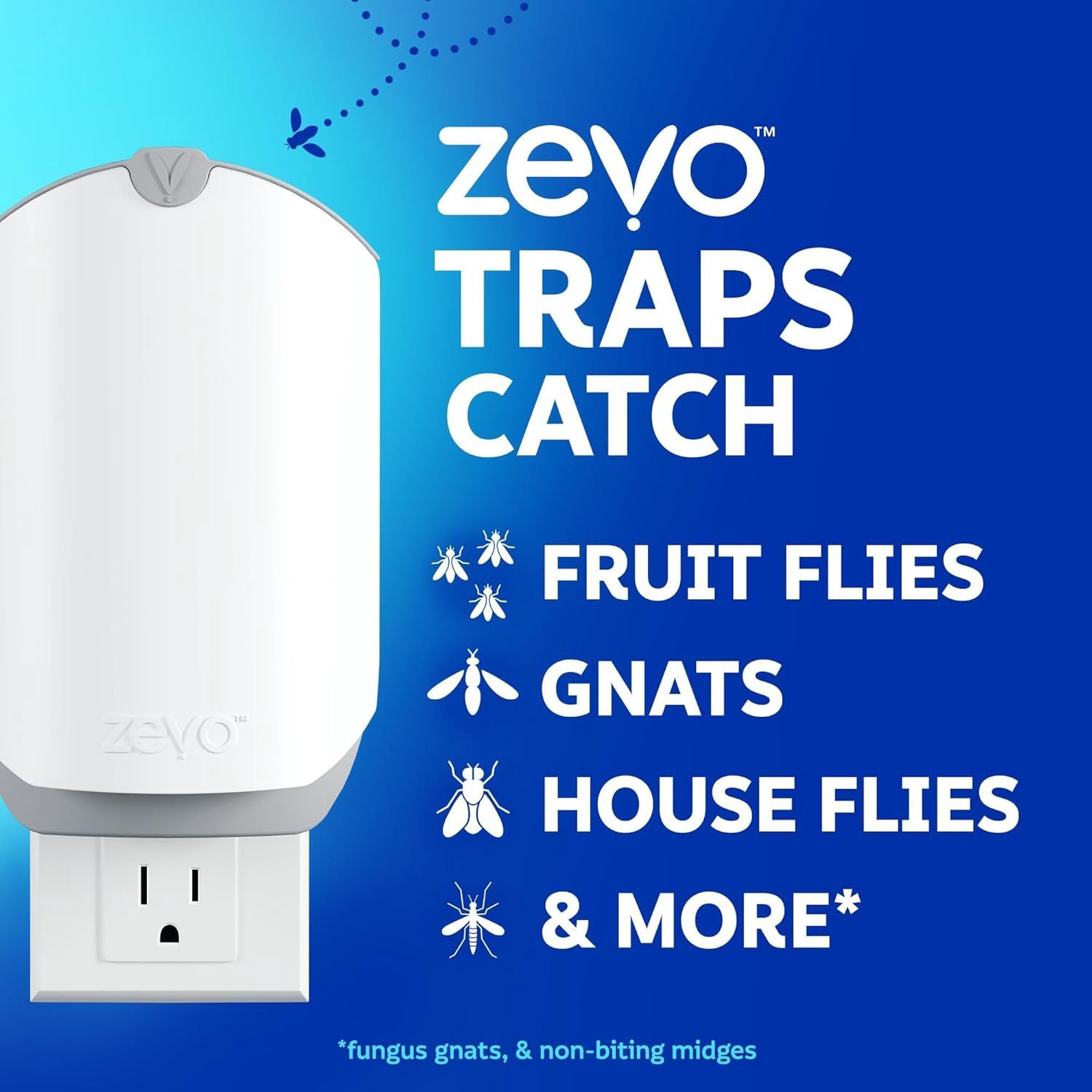 Flying Insect Trap + 1 Cartridge -(8 Count) -(1 UNIT)