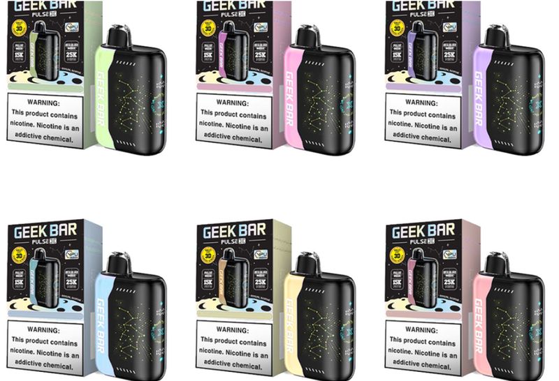 Geek Bar Pulse X -15K Hit-Pulse Mode/ 25K-Reg. Mode -(5 COUNT) -(1 UNIT)