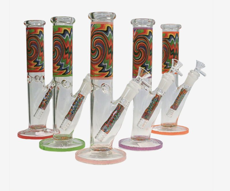 10" GLASS TOBACCO WATER PIPE (WIG-WAG 342GRAM)