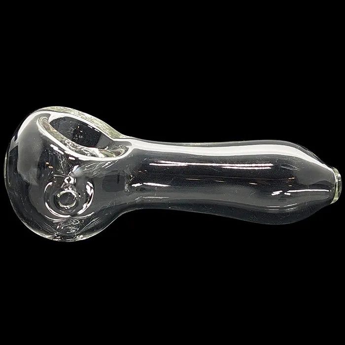 4" Clear Spoon Hand Pipe-(1. UNIT)