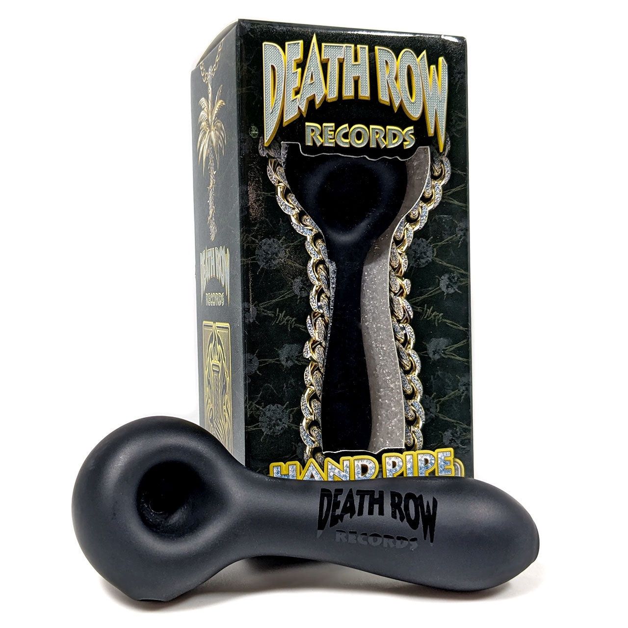Death Row Records 4" Sand Blasted Spoon Hand Pipe