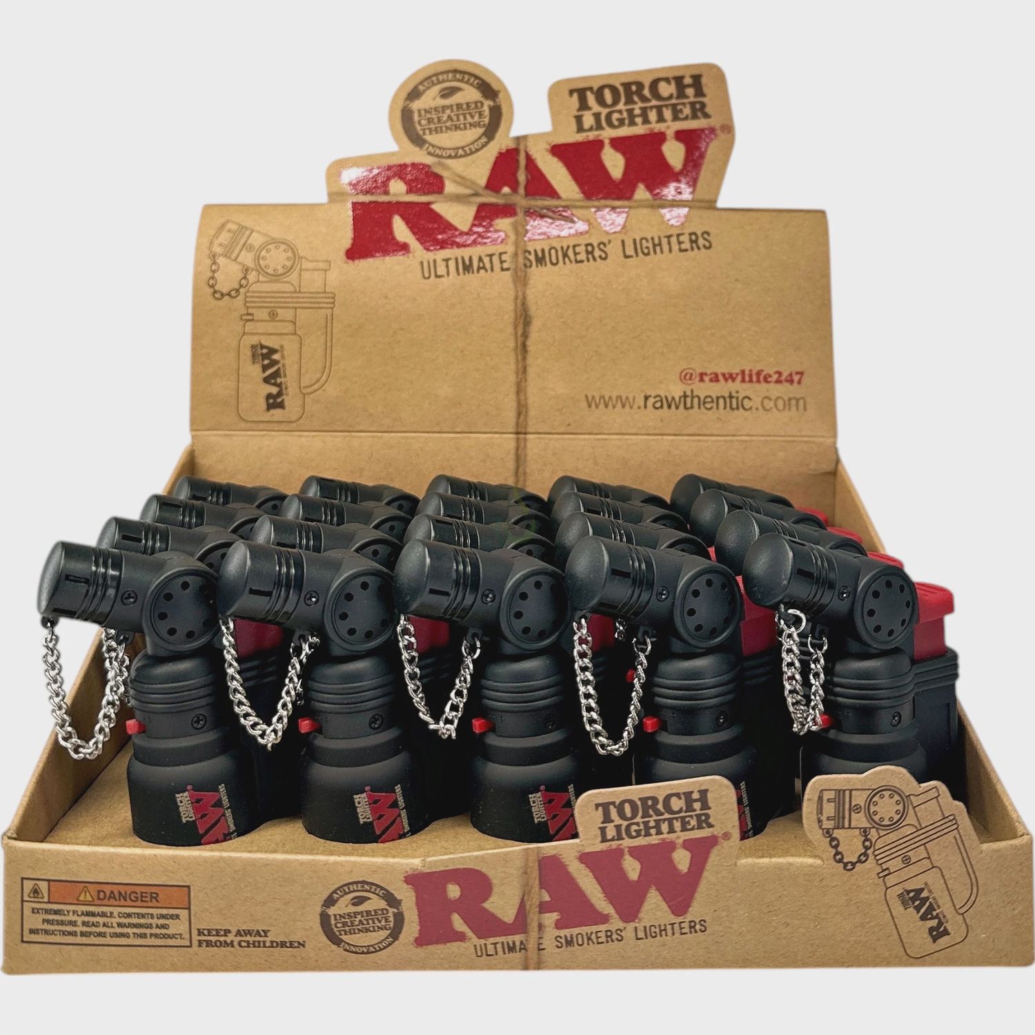 Raw Single Angled Torch (20 COUNT)-(1 UNIT)