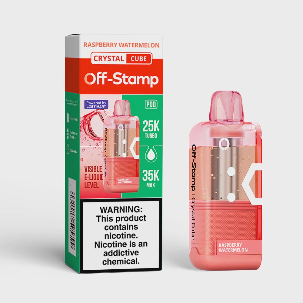 OFF STAMP X-CUBE CRYSTAL (POD) (35000 5% NIC-19ML)-(5CT DISPLAY)-(1 UNIT)
