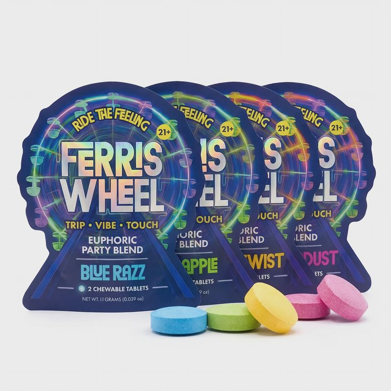 FERRIS WHEEL (Chewable Tablets) "Trip-Vibe-Touch" (2CT-20PC/BOX)-(1 UNIT)
