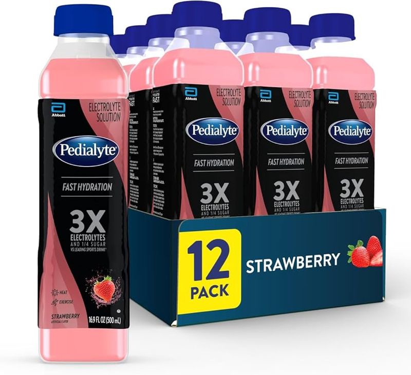 Pedialyte 3X Drink (16FL OZ-500ML)-(12CT)-(1 UNIT)