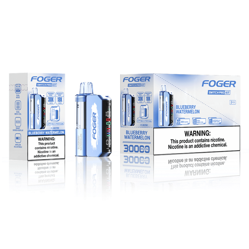 Foger Switch Pro 5% NIC- Disposable Battery Kit-(30K/19ml)-(5 PCS/BOX)