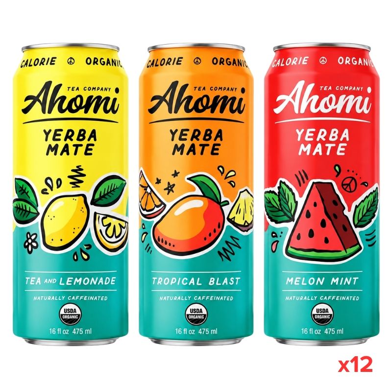 Ahomi Yerba Mate Energy Drink 16oz-(12CT/DISPLAY)