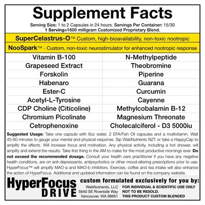 WebNutrients ADHD Solution