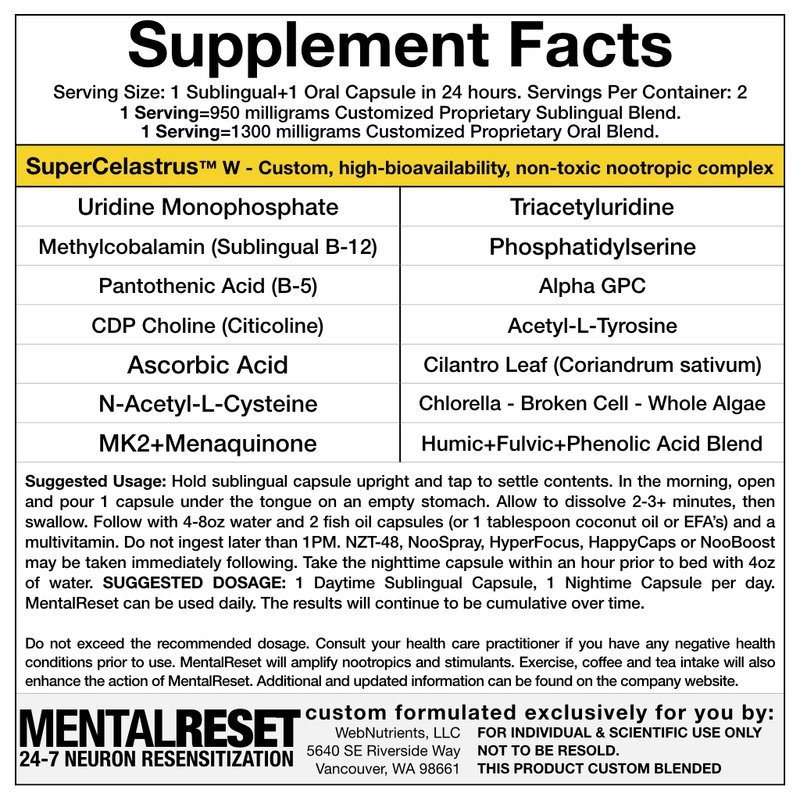 WebNutrients MentalReset