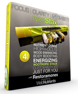 NooStax NZT-48- 20 Doses/4 Weeks - Powerful Nootropic Brain-Boosting Capsule Stack+RESTORAMONES