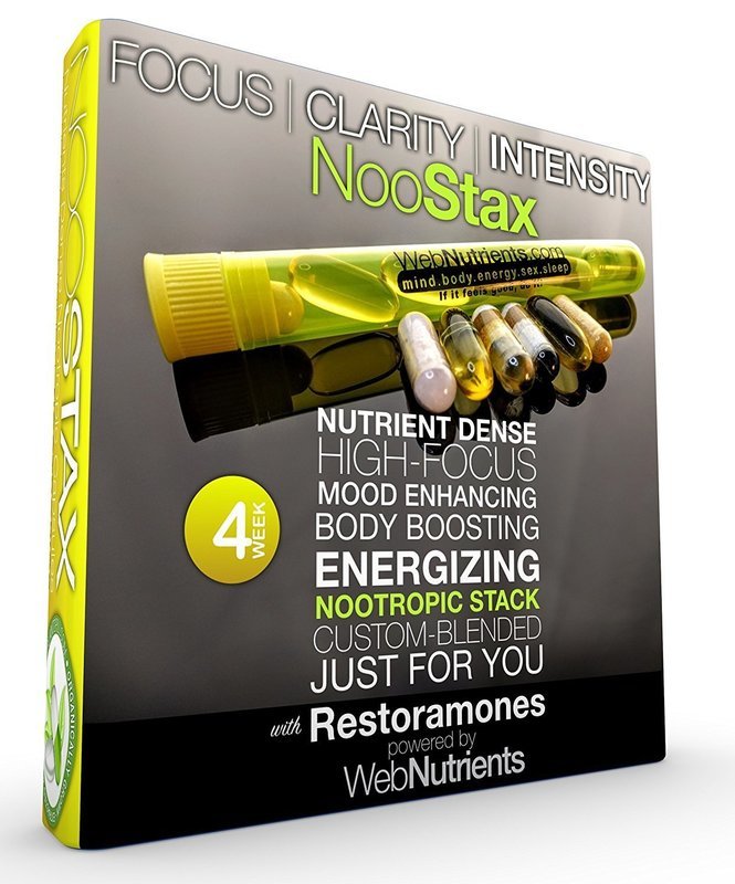 NooStax NZT-48- 20 Doses/4 Weeks - Powerful Nootropic Brain-Boosting Capsule Stack+RESTORAMONES