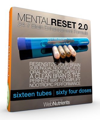 MentalReset 2.0 - 64 Doses (32-Night, 32-Day) Improve Mental Clarity. Enhance Neurogenesis. Measurably Increase Performance of Nootropics