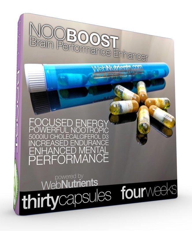NooBoost - 30 Powerful Smart Nutrient Booster Caps - The Brain and Body Booster for NZT-48
