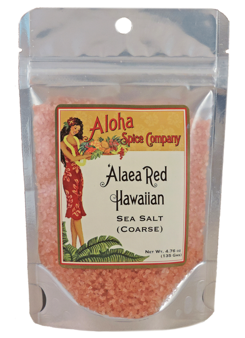 Aloha Spice Company 'Alaea Red Hawaiian Sea Salt (Coarse)