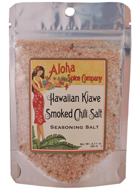 Aloha Spice Company Hawaiian Kiawe Smoked Chili Salt Seasoning Salt