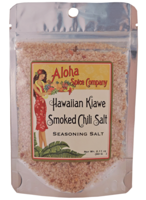 Aloha Spice Company Hawaiian Kiawe Smoked Chili Salt Seasoning Salt