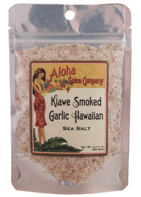 Aloha Spice Company Kiawe Smoked Garlic Hawaiian Sea Salt