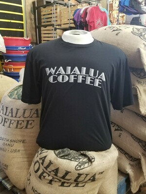 Old Sugar Mill Brand Waialua Coffee Men's T Shirt Black