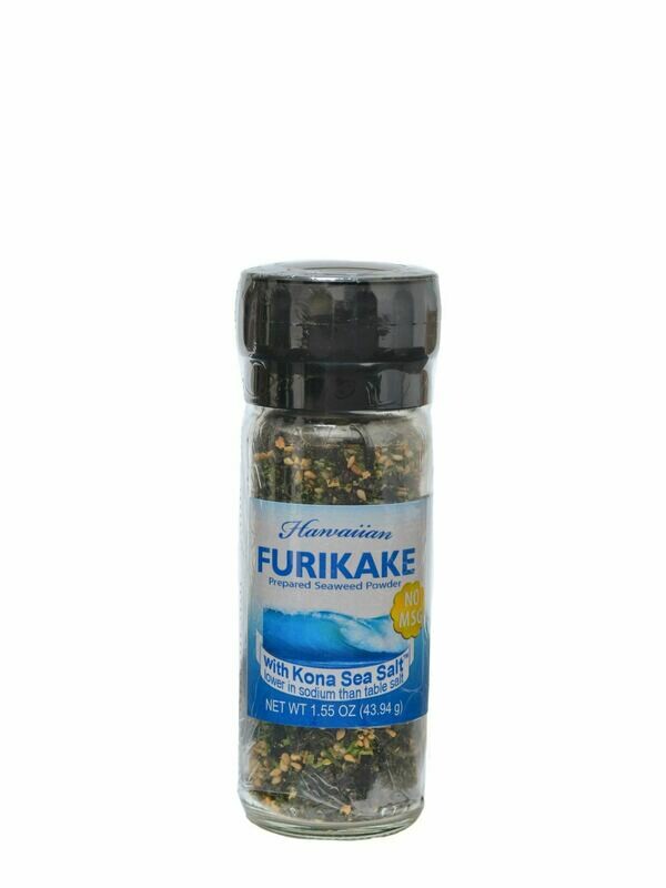 Kona Sea Salt FURIKAKE HAWAIIAN SEA SALT GRINDER (1.55 oz. jar)